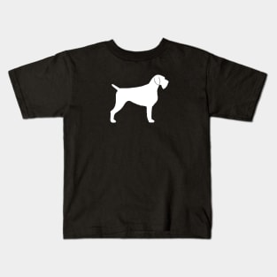 German Wirehaired Pointer Silhouette Kids T-Shirt